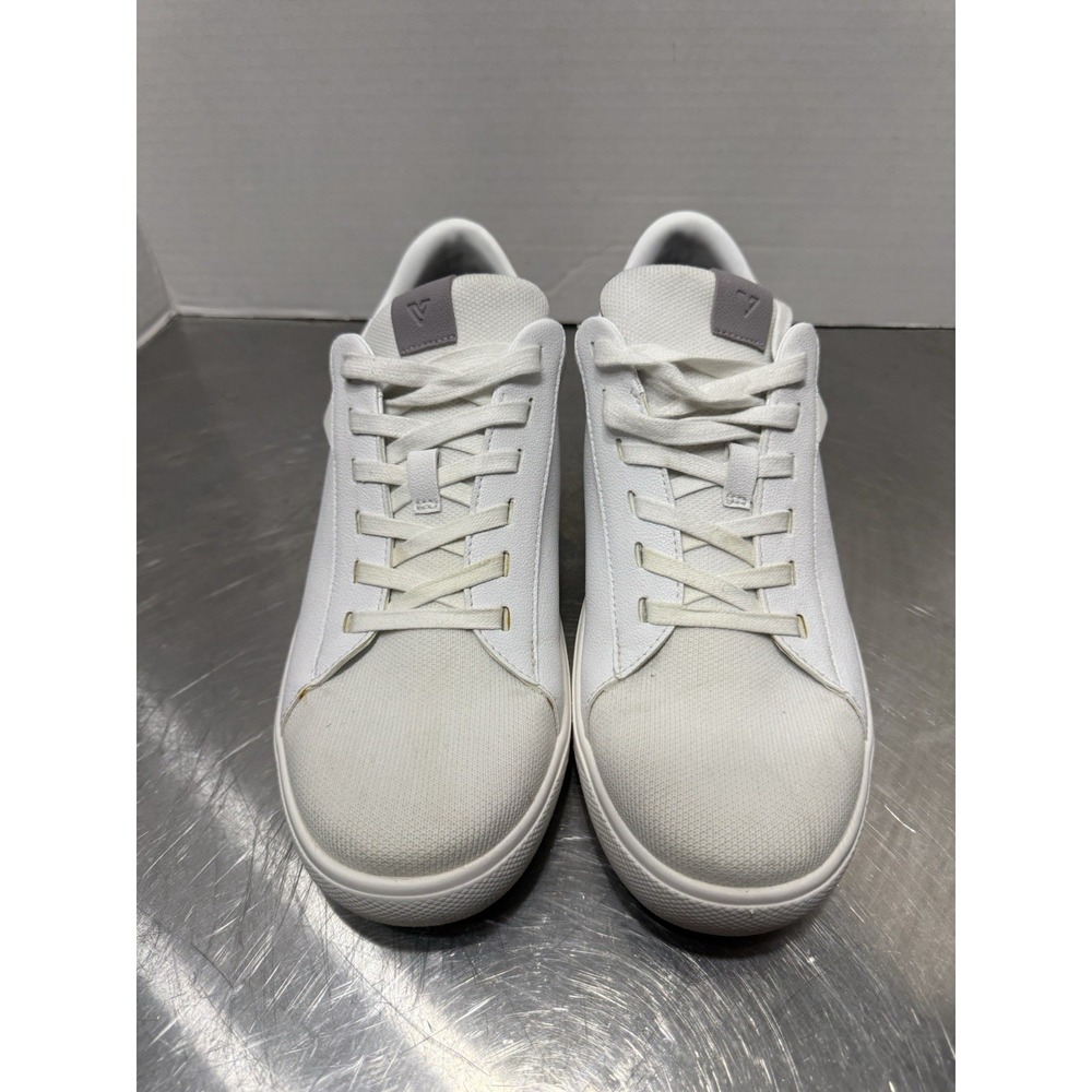 Vessi Soho Waterproof Sneakers Women's US 8 White Gray Lace Up Casual Shoes